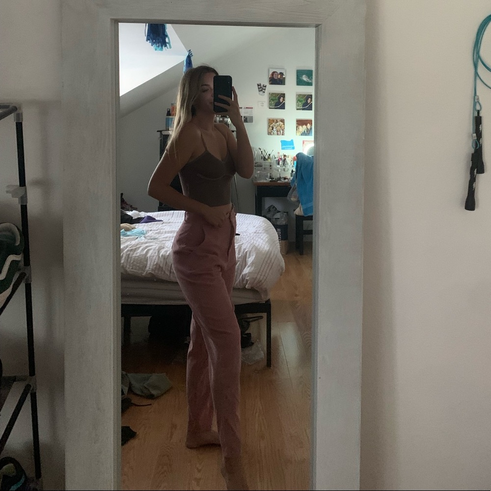 pink shein pants
